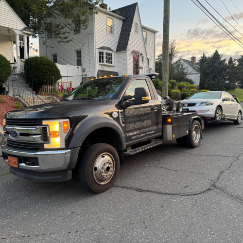 towed car