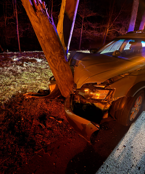 crashed car